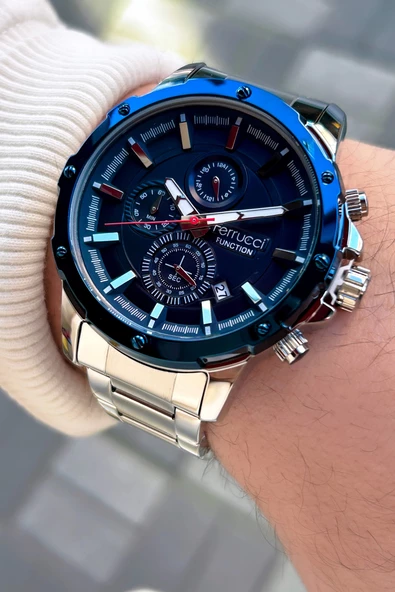 Ferrucci Function FCF.11710FM.04 Multi Fonksiyon Erkek Kol Saati 3 Atm Su Geçirmezlik - Resim 3