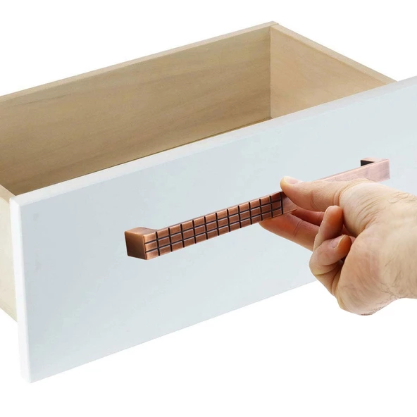 Bihter Mobilya Mutfak Dolabı Çekmece Dolap Kapak Kulpu Kulbu Metal Kulpları Siyah (224 MM-22.4 CM) - 4