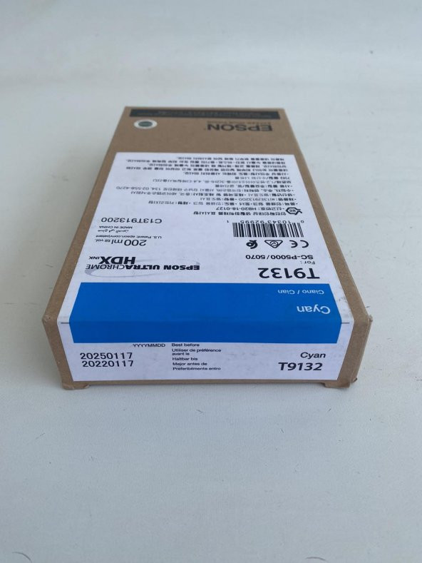 Epson T9132 Ultrachrome Cyan Mavi Kartuş (2025) - SC-P5000/5070 Uyumlu Kartuş - 4