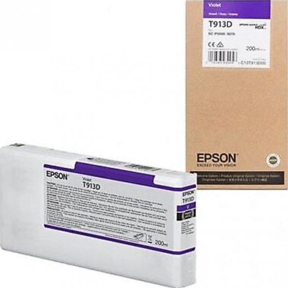 Epson T913D Ultrachrome Violet Kartuş (2024) - SC-P5000/5070 Uyumlu Kartuş