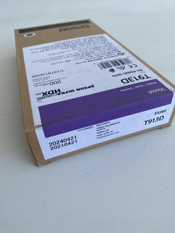 Epson T913D Ultrachrome Violet Kartuş (2024) - SC-P5000/5070 Uyumlu Kartuş - 4