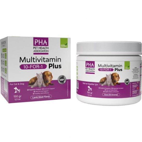 PHA Multivitamin Plus Kedi ve Köpekler İçin Multivitamin Desteği 150 gr