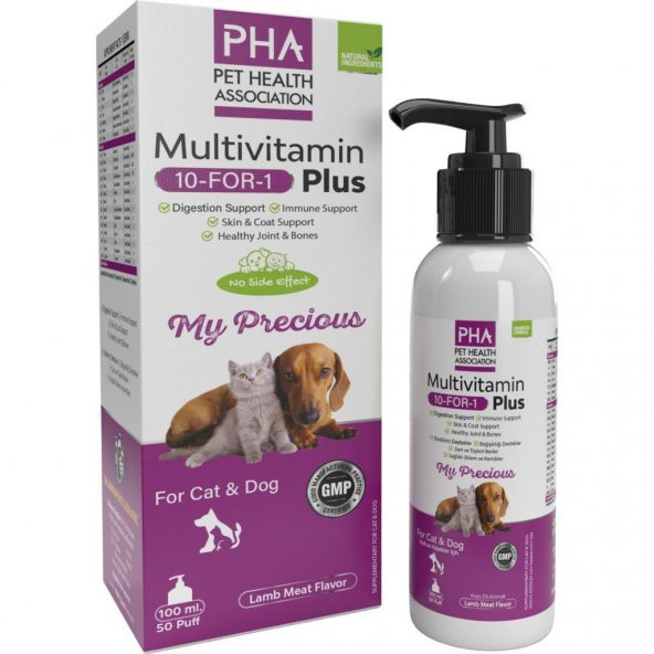 PHA Multivitamin Plus Kedi ve Köpekler İçin Multivitamin Desteği 100 ml