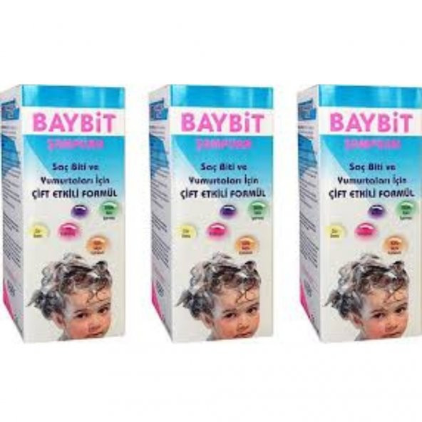 Baybit Şampuan Saç Biti ve Yumurtaları 3 x 100 ML