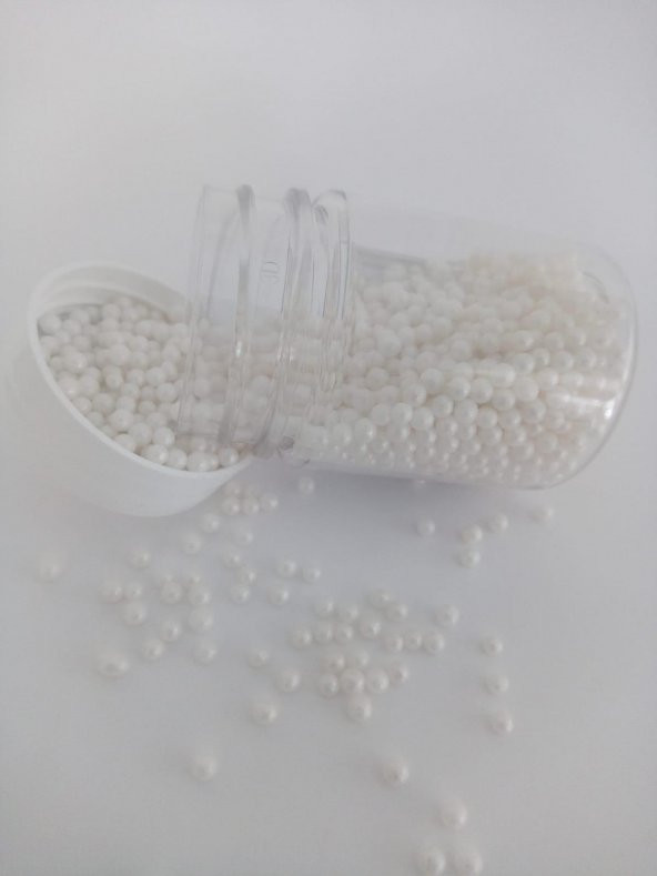 DEKORATİF ŞEKER BONCUK BEYAZ 40 GR (PASTALND) - 2