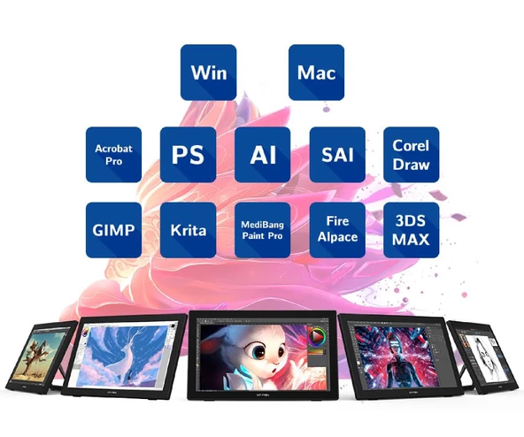 XP-Pen Artist 22 2nd Generation Grafik Ekran Tablet - 6