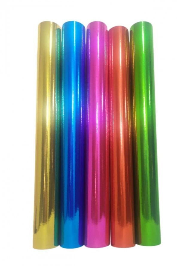 Metalik Aynalı Fon Kartonu. 50x70 Ebat. 230 Gr. 5 Adet. Görseldeki 5 Ana Renk. - 2