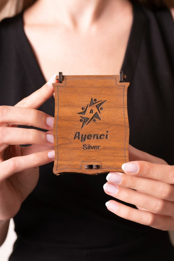 925 Ayar Gümüş Zincirli Mor Kalpli Pırlanta Taşlı Kadın Kolye - 4