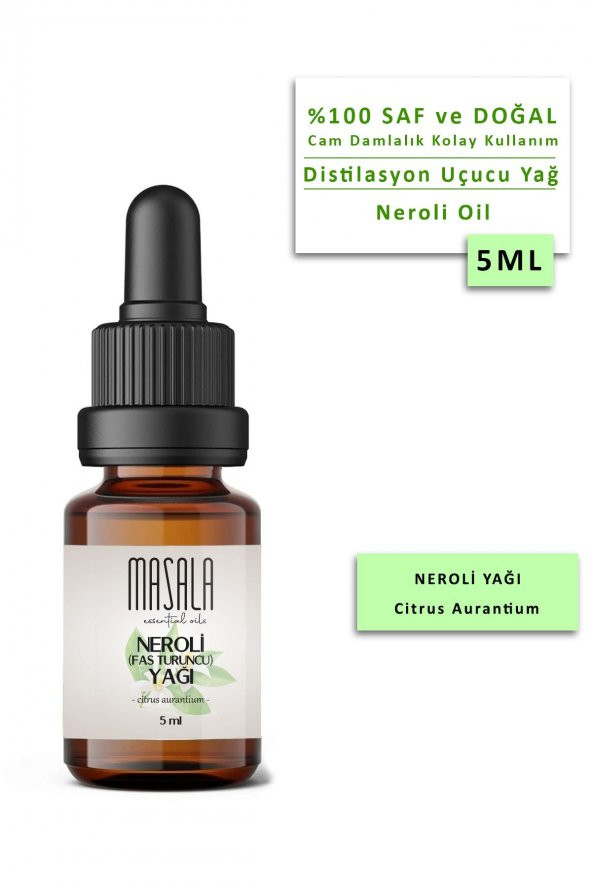 Masala Neroli - Portakal Çiçeği  Yağı 5 ml - (Neroli Essential Oil)