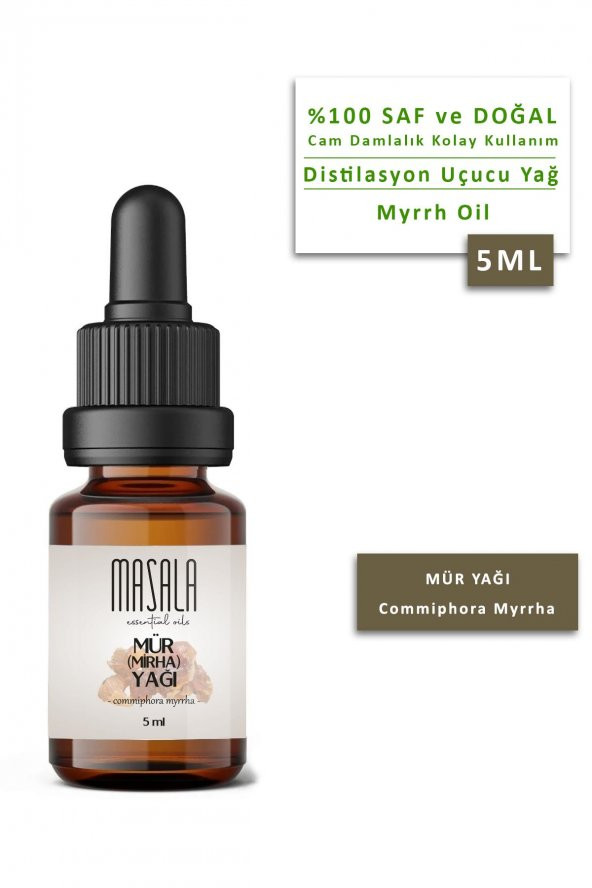 Masala Mür Yağı 5 ml - Mirha (Myrrh Essential Oil)