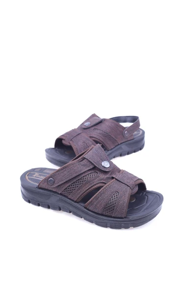 Polikamp 2843 Erkek Ortopedik Taban Günlük Terlik Sandalet - Resim 2