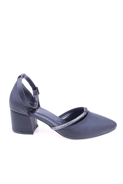 Ceylan 2857 Kadın Bilekten Bağlamalı 6 Cm Topuklu Ayakkabı - Resim 3