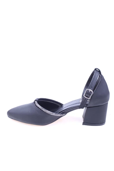 Ceylan 2857 Kadın Bilekten Bağlamalı 6 Cm Topuklu Ayakkabı - Resim 5