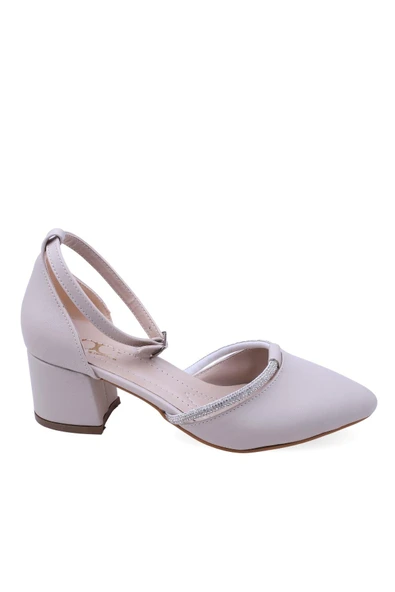 Ceylan 2857 Kadın Bilekten Bağlamalı 6 Cm Topuklu Ayakkabı - Resim 4