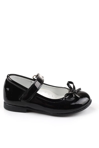 Papuç Sepeti Ortaç-2079 Kız Bebek Balerin Rugan Babet Ayakkabı - Resim 7