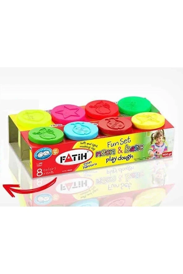 Fatih Mini Oyun Hamuru 8 Renk Mini Oyun Hamuru