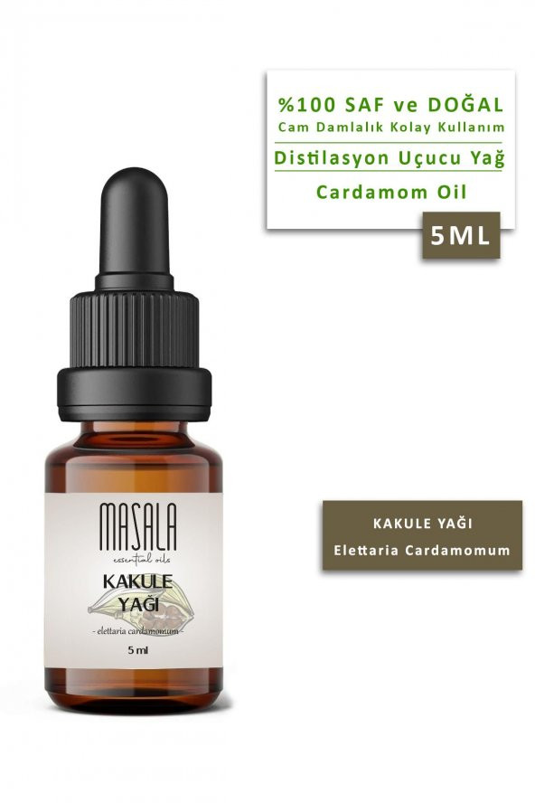 Masala Kakule Yağı 5 ml  (Cardamom Essential Oil)