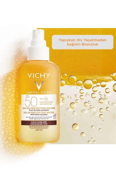 VICHY Capital Soleil Solar Protective Water Spf50 200 ml 3337875695152 - 3