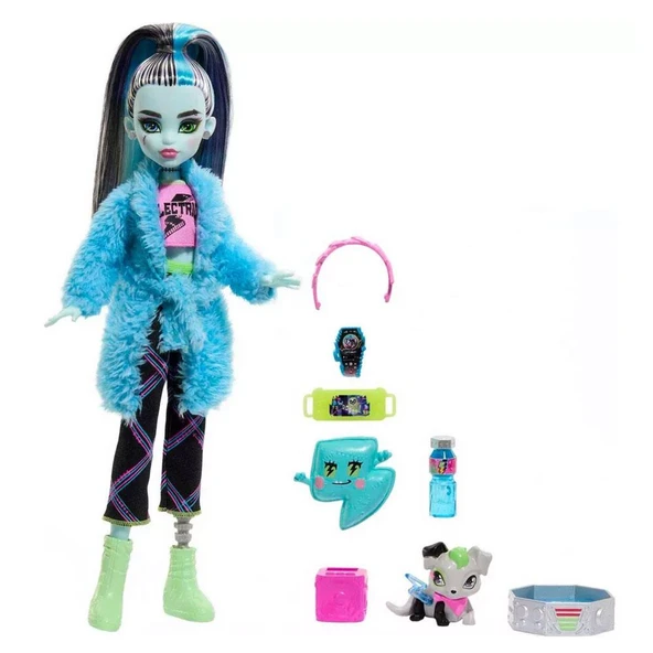 Orjinal Monster High Bebekler Creepover Party Frankie Stein - 4