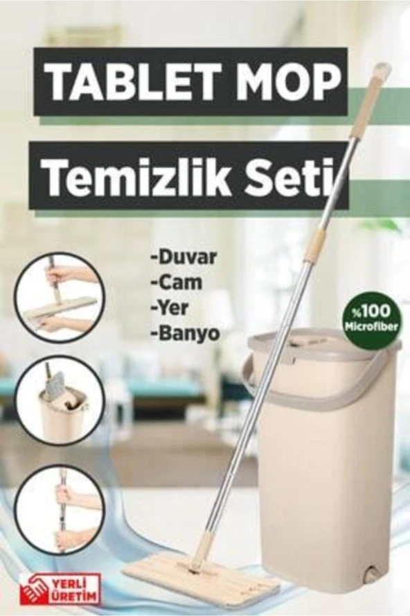 Tablet Mop 5 Parça Temizlik Seti 1 Mikrofiber Bezli