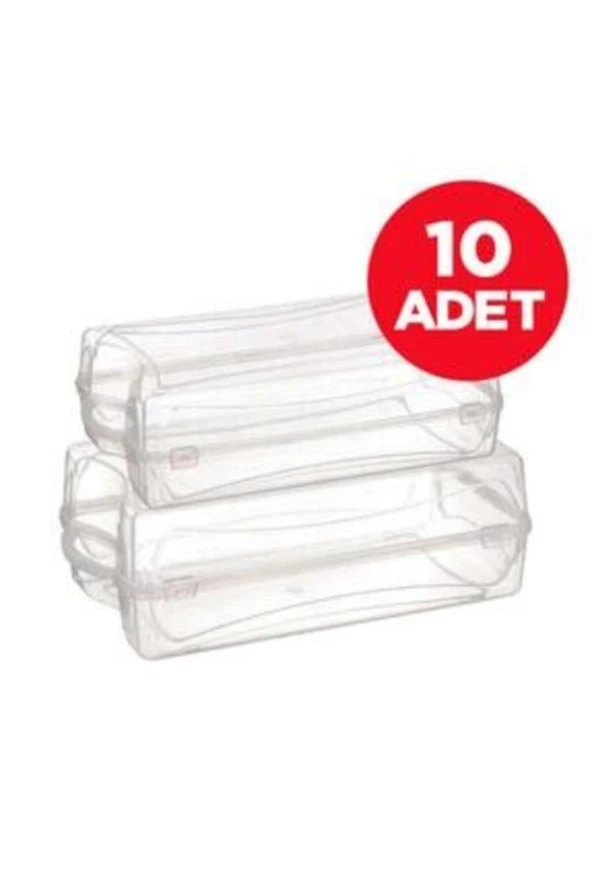 Şeffaf Ayakkabı Saklama Kutusu (10 Adet) - 2