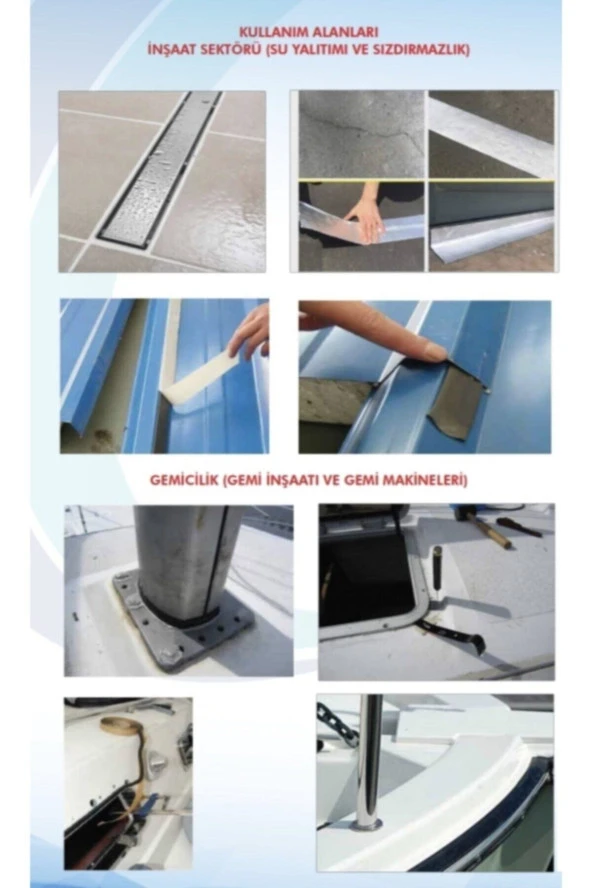 Profesyonel Su Sızdırmazlık & Tamir Bant / 5 Mt X 10 Cm / Waterproof - 5