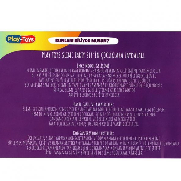 Eğitici Bilim Oyuncakları Party Slime Hazırlama Seti Büyük Boy Eğitici Çocuk Aktivite Setleri - 6