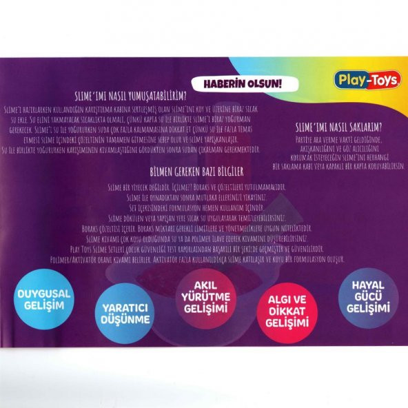Eğitici Bilim Oyuncakları Party Slime Hazırlama Seti Büyük Boy Eğitici Çocuk Aktivite Setleri - 7
