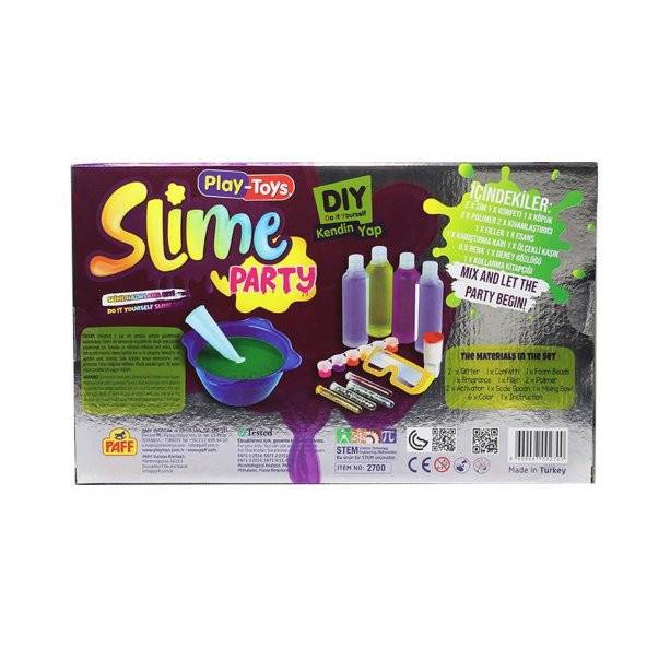 Eğitici Bilim Oyuncakları Party Slime Hazırlama Seti Büyük Boy Eğitici Çocuk Aktivite Setleri - 9