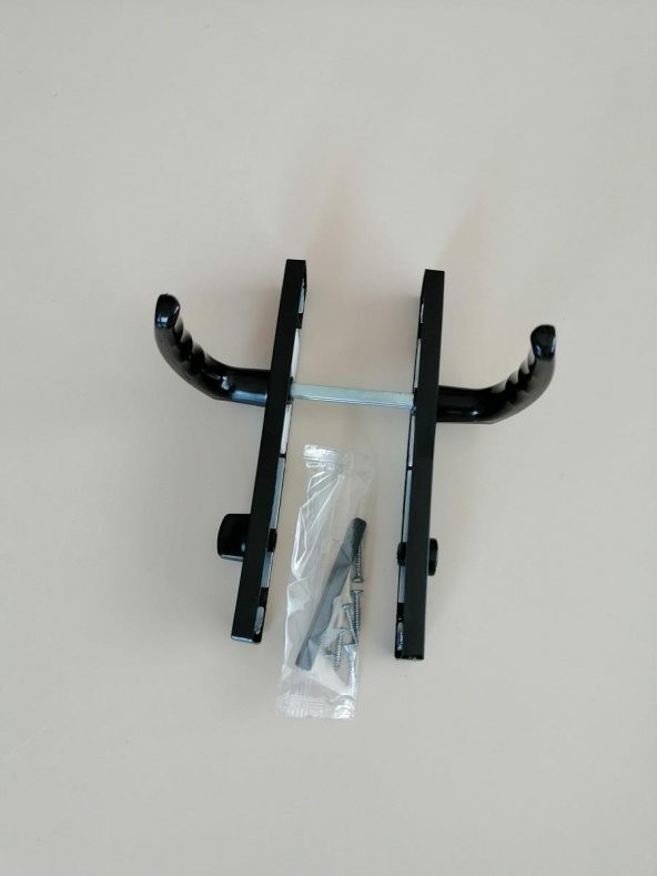 WC PVC KAPI KOLU PLASTİK SİYAH - 3