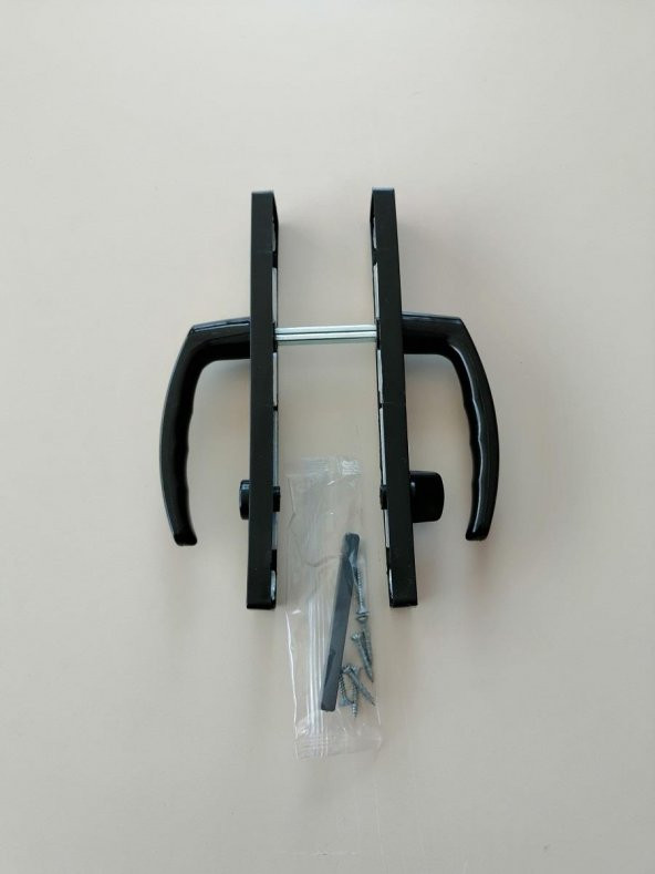 WC PVC KAPI KOLU PLASTİK SİYAH - 4