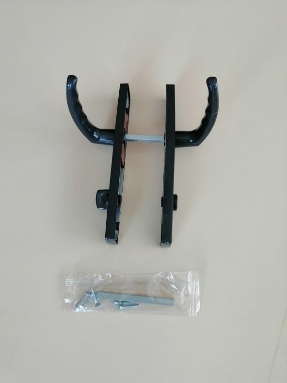 WC PVC KAPI KOLU PLASTİK ANTRASİT GRİ - 3