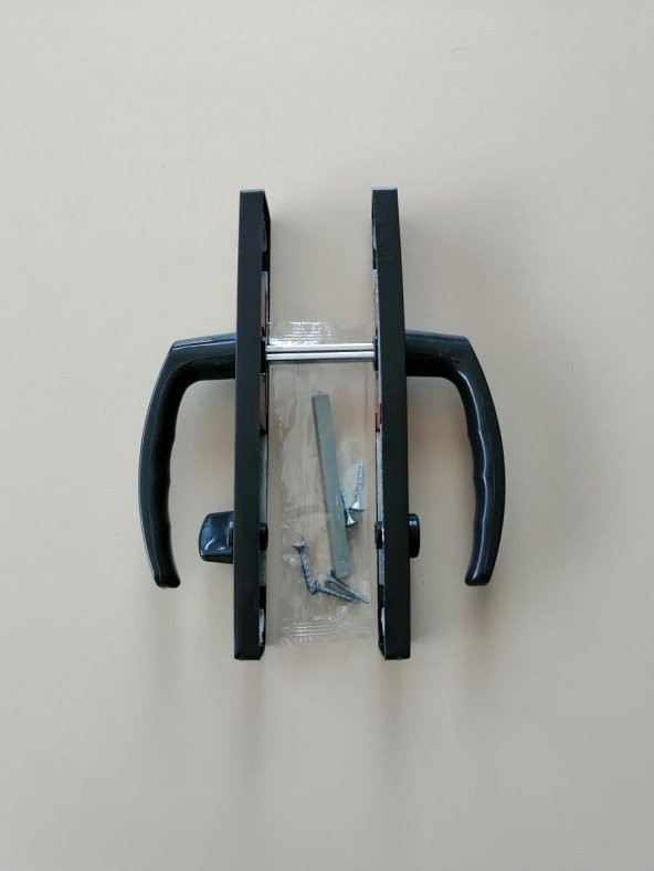 WC PVC KAPI KOLU PLASTİK ANTRASİT GRİ - 5