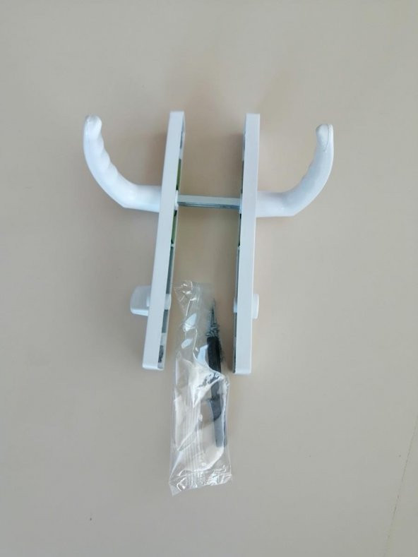 WC PVC KAPI KOLU PLASTİK BEYAZ - 4