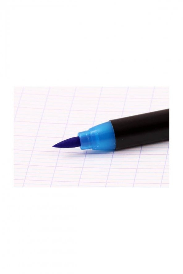 1340 Brushpen Fırça Uçlu Kalem 10 Renk Pp Kutu - 6