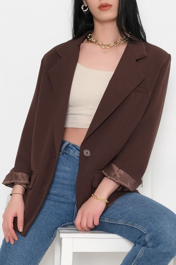 Blazer Ceket Kahve - 1111.1174. - 4