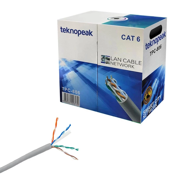 Teknopeak Tpc-806 Cat6 Kablo 24awg 305 Metre