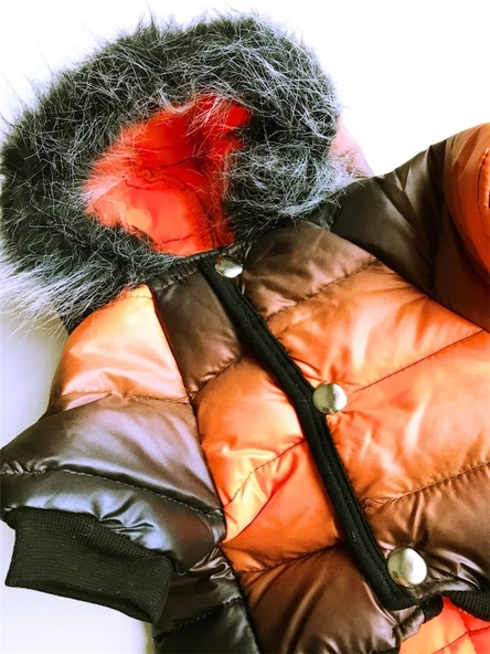 DEGRADE TURUNCU POOF BANG by Kemique Köpek Montu - Resim 7