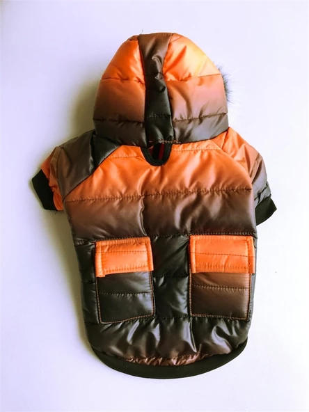 DEGRADE TURUNCU POOF BANG by Kemique Köpek Montu - Resim 10