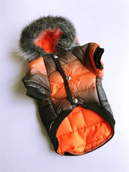 DEGRADE TURUNCU POOF BANG by Kemique Köpek Montu - Resim 11