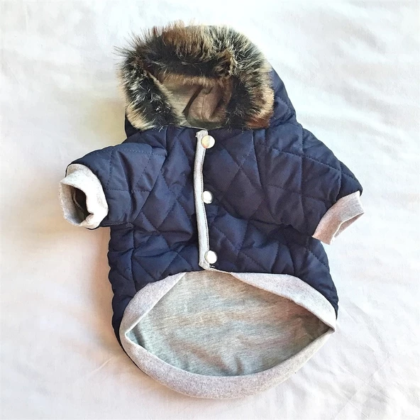 LACİVERT POOF CUTIE by Kemique  KÖPEK MONT KÖPEK PALTO - 6