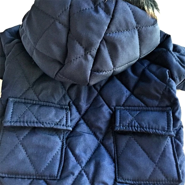 LACİVERT POOF CUTIE by Kemique  KÖPEK MONT KÖPEK PALTO - 12