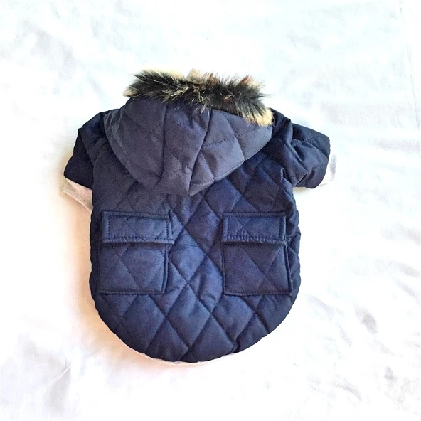 LACİVERT POOF CUTIE by Kemique  KÖPEK MONT KÖPEK PALTO - 4