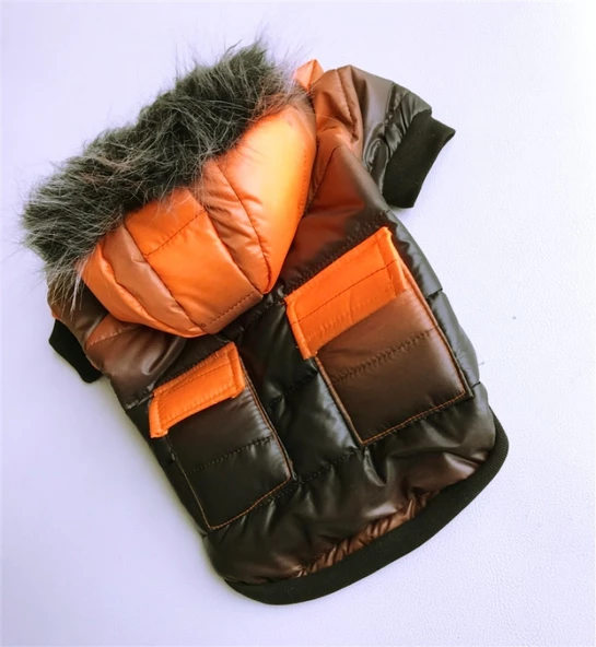 DEGRADE TURUNCU POOF BANG by Kemique Köpek Montu - Resim 6