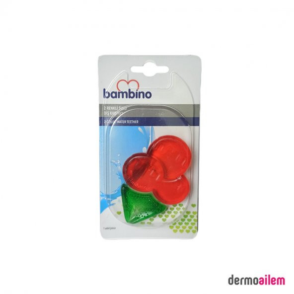 Bambino 2 Renkli Sulu Diş Kaşıyıcı Kırmızı Yeşil P0656