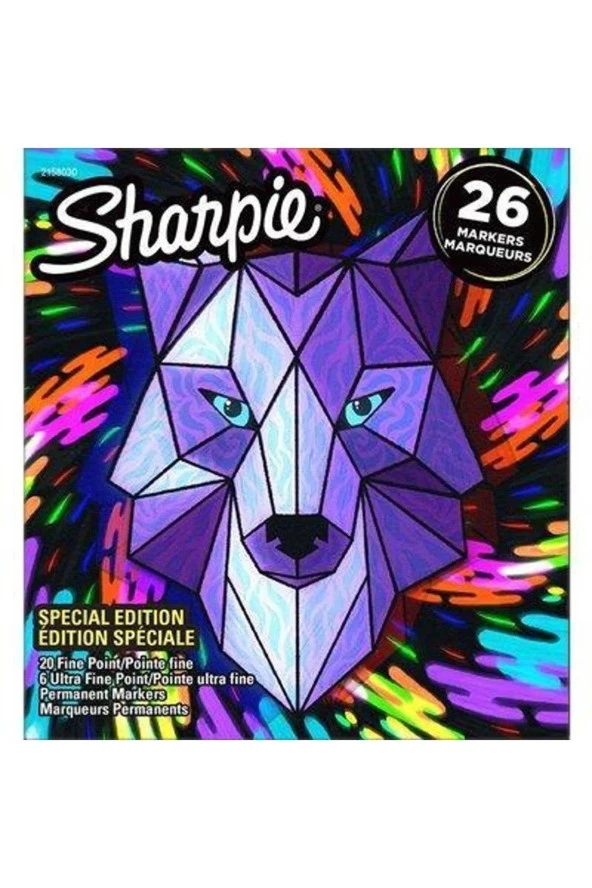Sharpie Fine Permanent Markör 26 Lı Fine Permanent Markör Kurt - Resim 5