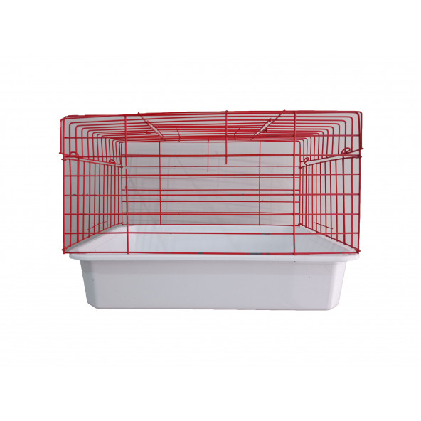 Kemirgen Kafesi Kırmızı Renk (Tavşan Guineapig) Büyük Boy
