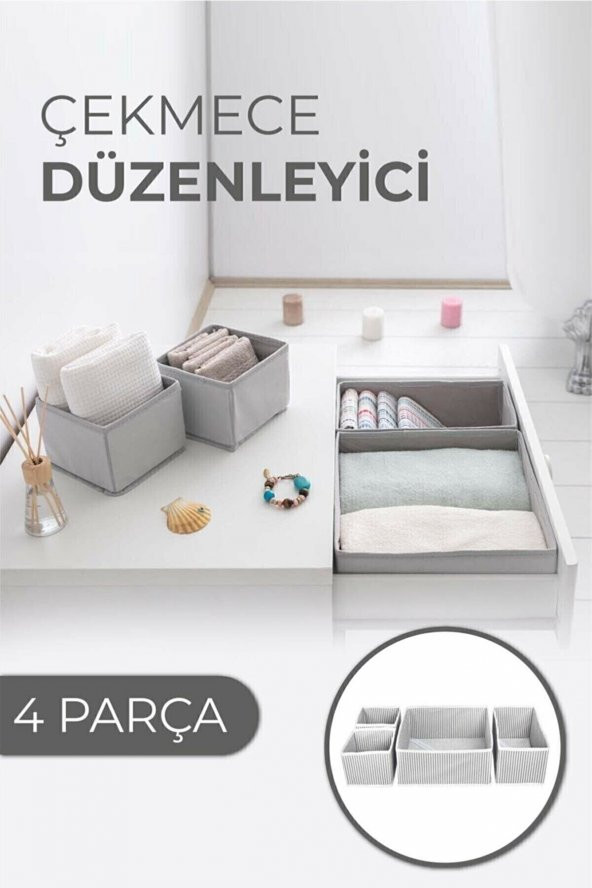 Çekmece Düzenleme Kutu Seti Organizer 4lü Set (579)