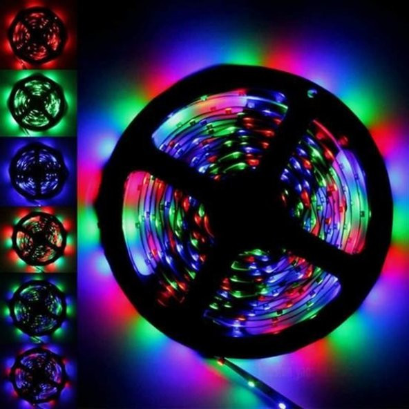 5 mt 20 Fonksiyonlu Uzaktan Kumandalı RGB Gaming Led Şerit Işık (579)