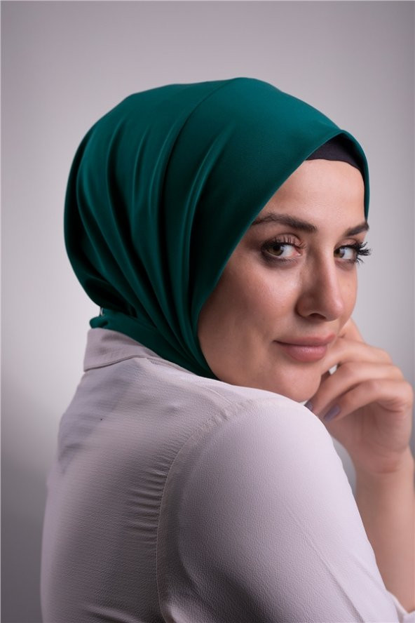 Zümrüt Pratik Hazır Geçmeli Tesettür Eşarp Sandy Kumaş Arkadan Çıtçıtlı 2101_37 - 5